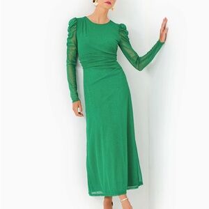 Lilly Pulitzer preslie long sleeve mesh midi dresss